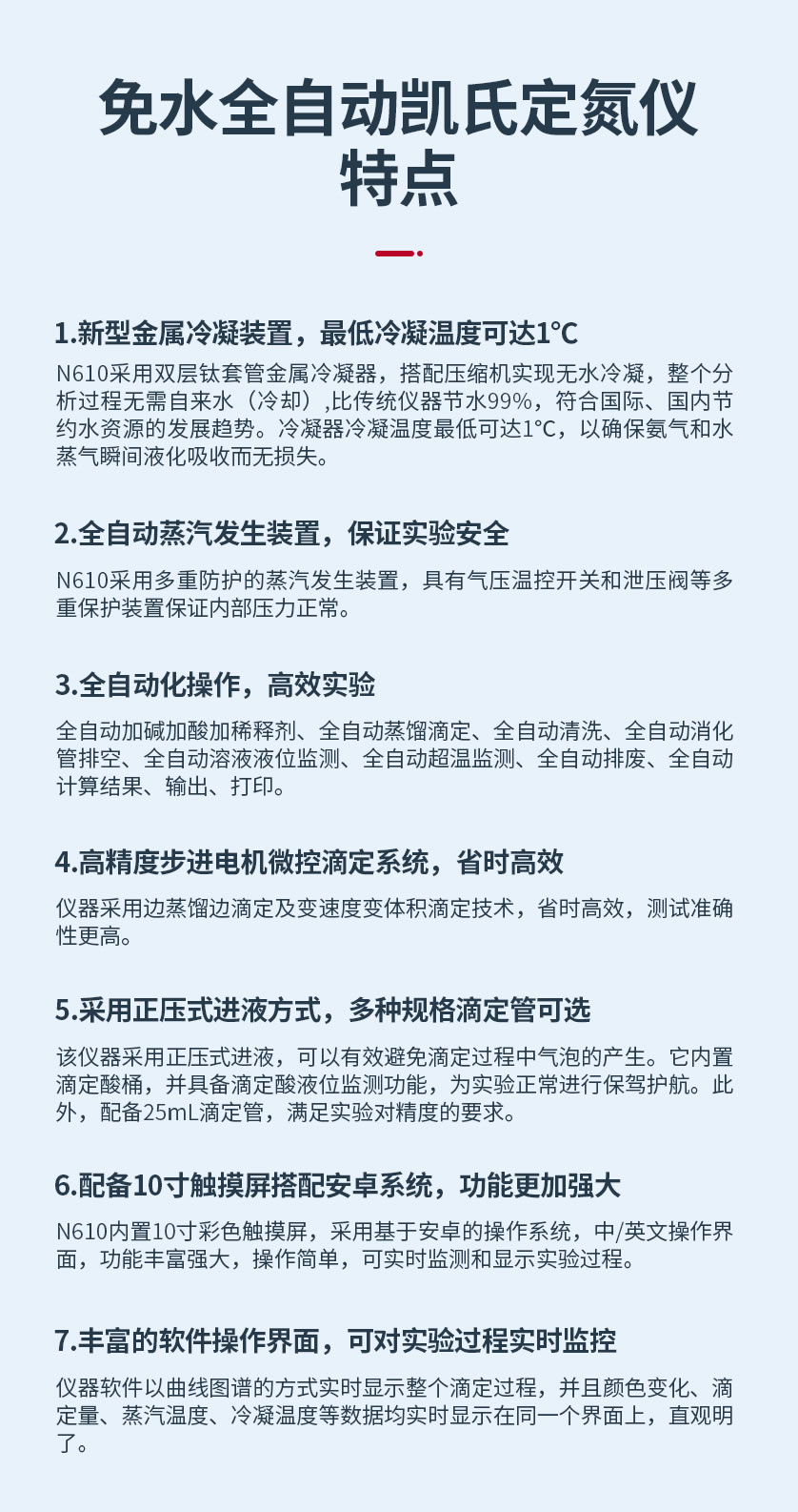免水全自动凯氏定氮仪